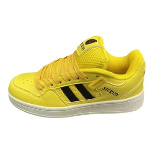 面包鞋男女同款胖胖黄百搭大舌头多巴胺板鞋韩版潮2025春秋小白鞋