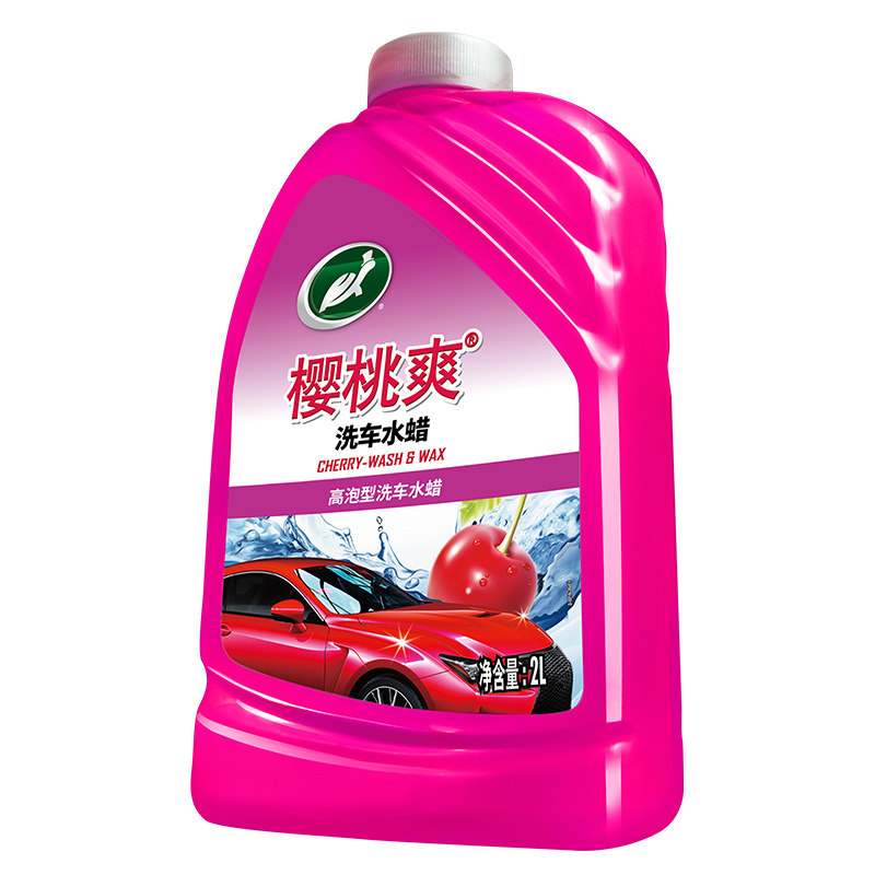 龟牌樱桃爽洗车液水蜡泡沫白车专用清洁上光高泡强力去污黑车用品