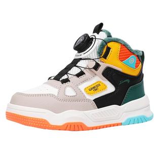 贵人鸟男童鞋时尚加绒板鞋2025秋冬季新款防滑大棉女孩保暖运动鞋