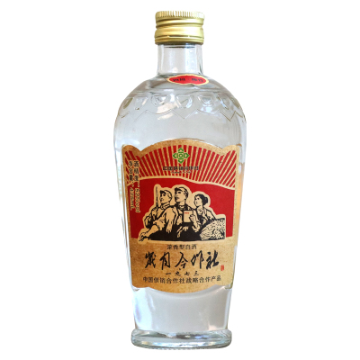 2016年老酒四川供销社岁月合作社浓香型白酒纯粮食425ML整箱6瓶装