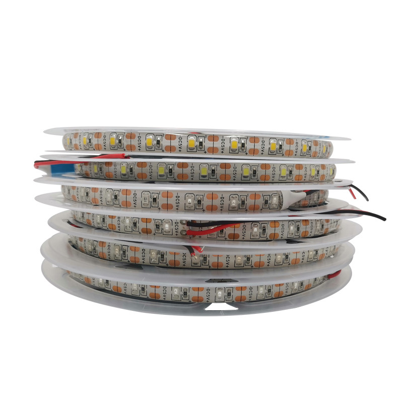 led灯带5V2835贴片滴胶高亮手机柜台软灯条光带5米300灯珠
