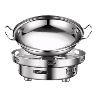 干锅锅具酒精炉家用高端小火锅专用炉子炉灶不锈钢酒店锅仔锅底座