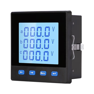 短款三相数显多功能电力仪表 电流电压功率频率有功无功电能带485