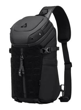 ozuko/健能大号胸包运动防水多功能手机包包男女款休闲单肩斜挎包