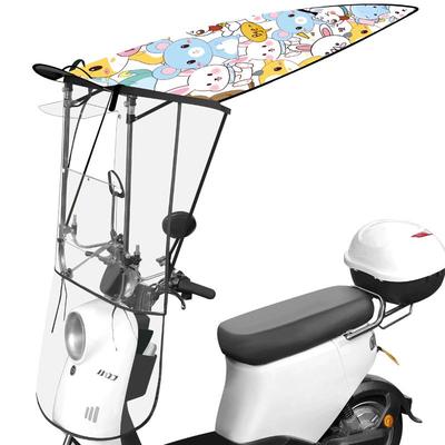 电动车雨棚新款可折叠可收伸缩