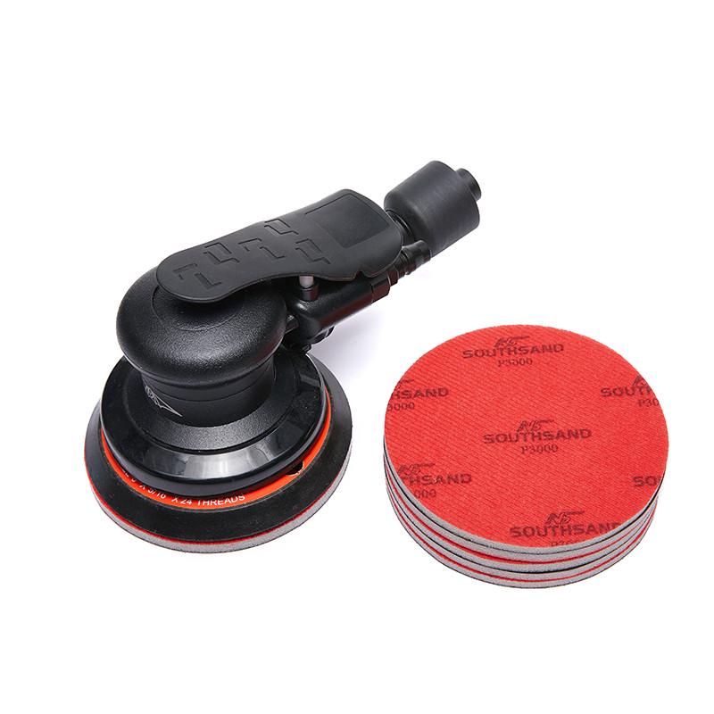 5寸6寸圆形抛光海绵砂纸汽车模型超细打磨自粘植绒干湿两用海棉沙