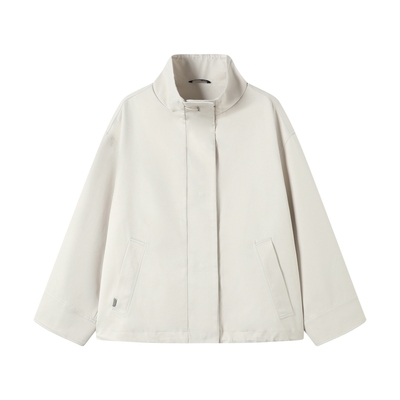 TGNS春季花苞领抽绳宽松夹克