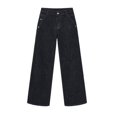 CUBIC复古原牛色直筒牛仔裤