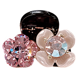 春夏粉色花朵珍珠小抓夹气质超仙前额碎发刘海夹时尚百搭半扎发夹