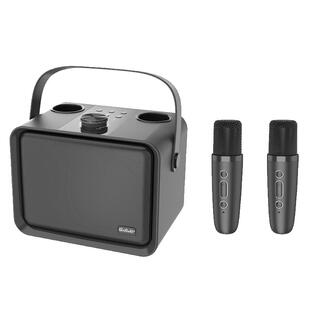 奇联QM1音响户外k唱歌音箱功放一体机家庭KTV带无线话筒手提式露