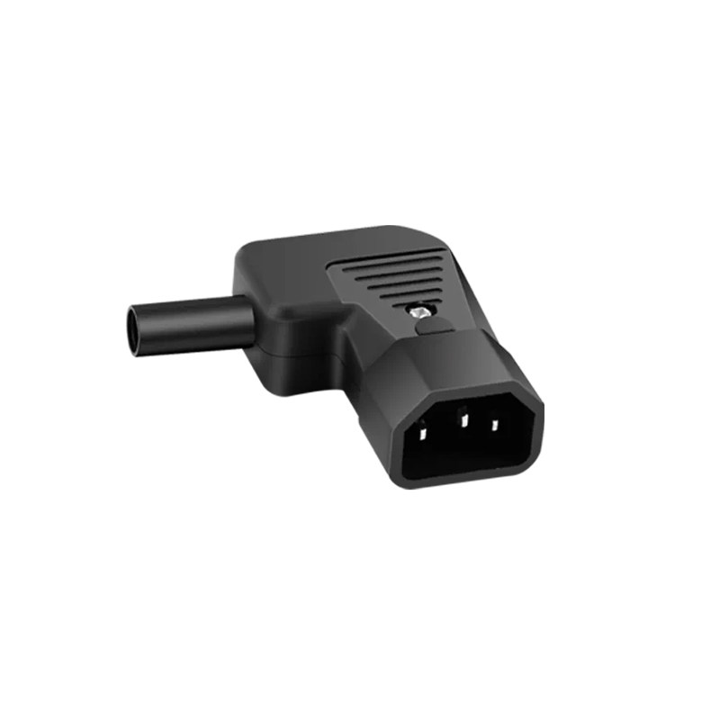 奎神电力 AC电源插座10A250V弯头品字插座公头母头对接插头DIY