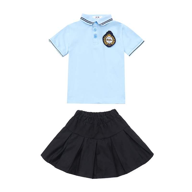 幼儿园园服夏季2023新款儿童英伦合唱班服小学生运动校服学院套装