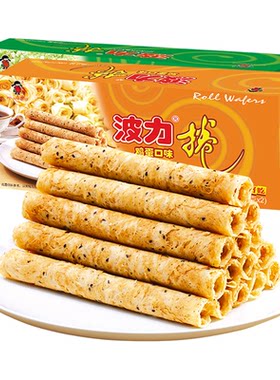 波力鸡蛋味海苔味蛋卷108g×2盒