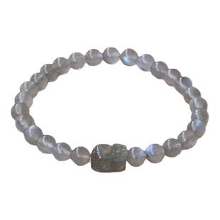 天然7a灰月光手链女礼物小众设计高级感个性冷淡风 灰月光石手串