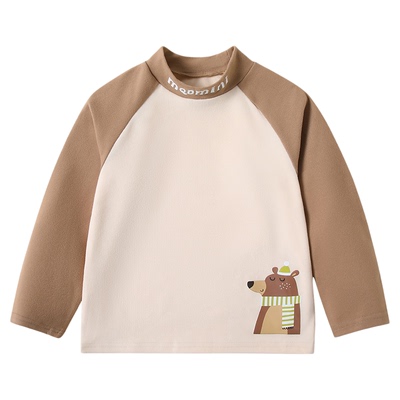 MQDmini半高领打底衫长袖T恤