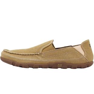 CAT卡特25秋冬新品男士户外舒适低帮帆布透气船鞋薄底一脚蹬男鞋