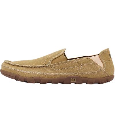 CAT卡特春季新品男士户外舒适低帮帆布透气船鞋薄底一脚蹬男鞋