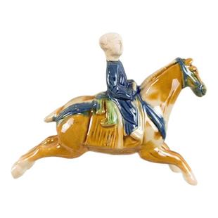 博物馆文物复制唐三彩马球佣冰箱贴陶瓷家居饰品洛阳旅游文创纪念