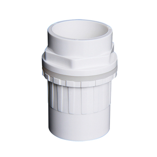 PVC鱼缸上下水接头 直通塑料水箱防溢流加长内外丝牙螺纹水管配件