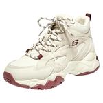 斯凯奇冬季女中高帮鞋厚底增高老爹鞋软底休闲运动鞋加绒保暖棉鞋