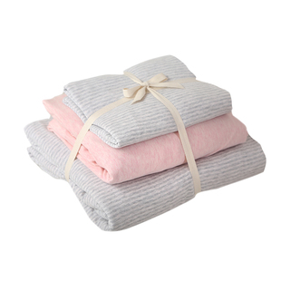 新疆天竺棉四件套A类裸睡针织棉全棉纯棉床笠三件套儿童床上用品