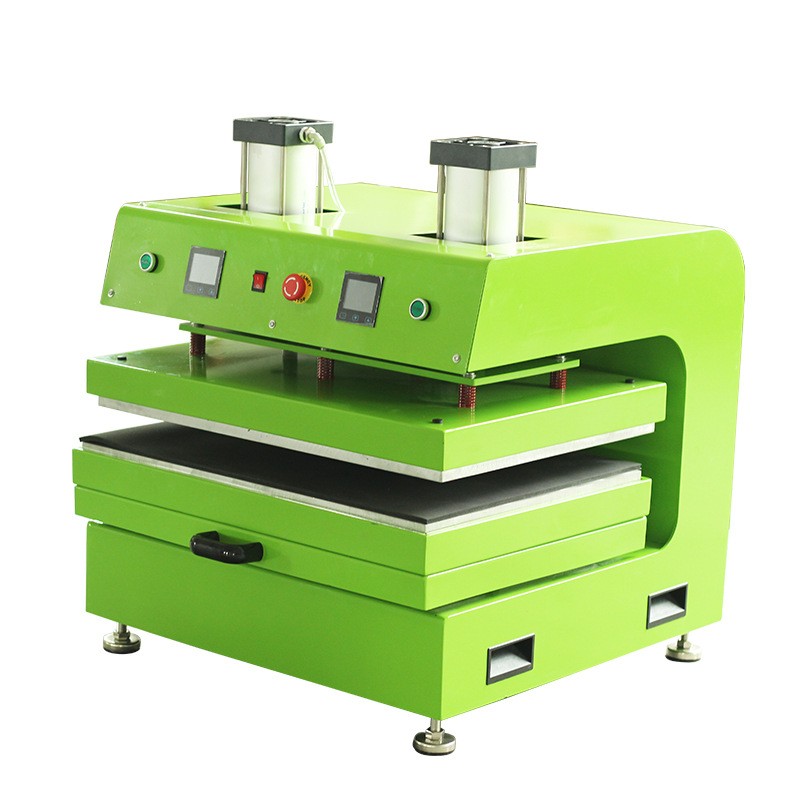 ACF导电胶贴胶机B5-2气动上下板发热烫画机高压服装印花烫图机