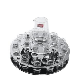 洋酒杯架一口杯15ml旋转子弹杯架洋酒酒架KTV酒吧酒馆酒具套装