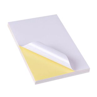 构思Aa4不干胶标签纸哑面光面内切 高粘 送打印模板 激光喷墨打印