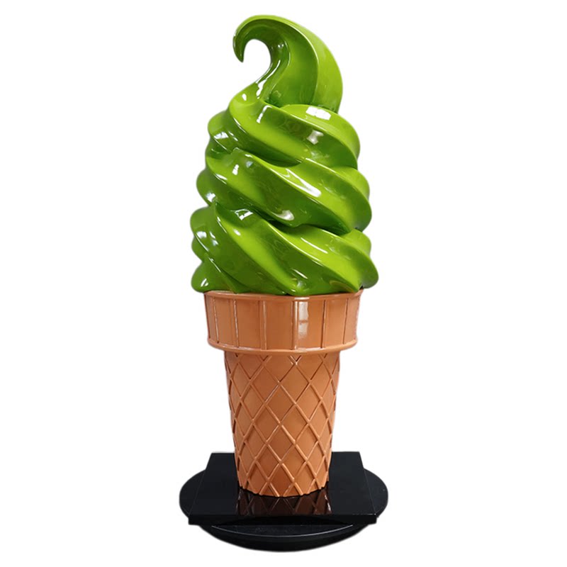 仿真抹茶冰淇淋雕塑模型