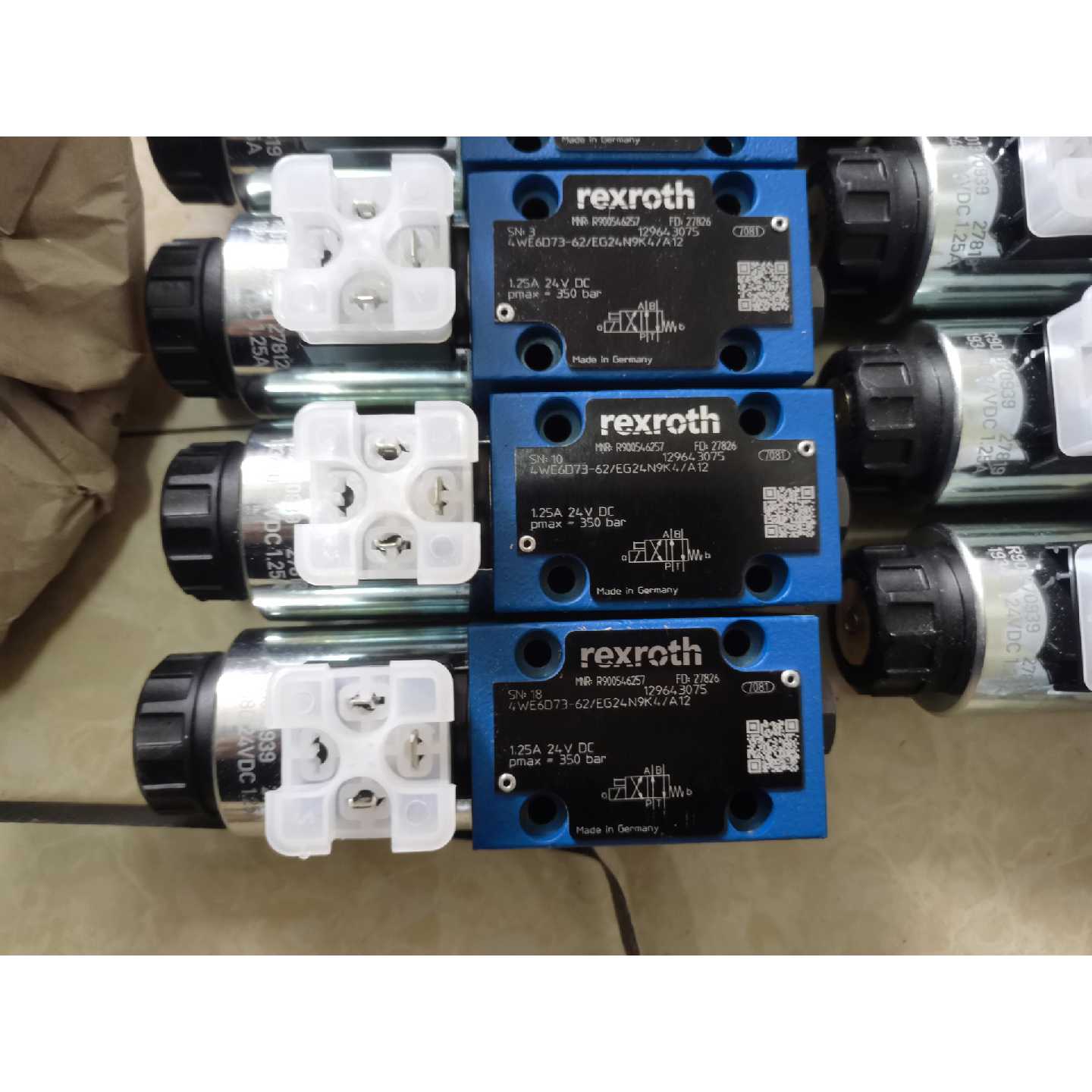 【议价-可维修】R900546257液压方向短管阀 4WE6D73-6X/E /二手均