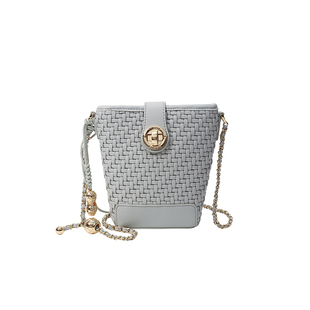 南风Chio2nd 雾月织梦水桶包包女2026超火编织包链条单肩斜挎小包