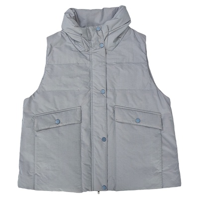 无色无味羽绒服马甲女纯棉布背心