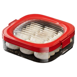 饺子收纳盒冰箱用食品级冷冻专用收纳盒保鲜速冻馄饨抄手整理托盘