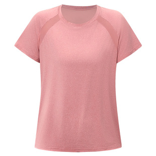 大码普拉提训练服女胖mm宽松显瘦瑜伽服跑步运动套装健身衣短袖夏