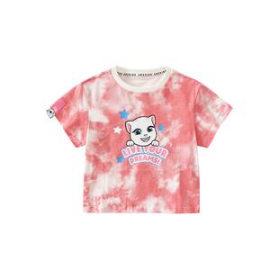 abckids童装女童短袖t恤夏款凉感2026新款女宝宝夏季儿童速干上衣