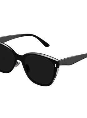 猫眼墨镜女款2026新款高级感防紫外线太阳镜男uv400圆脸大框潮流