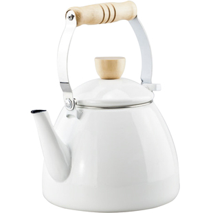 外贸加厚日式搪瓷茶壶珐琅咖啡壶餐厅凉水壶烧水壶煤气电磁炉通用