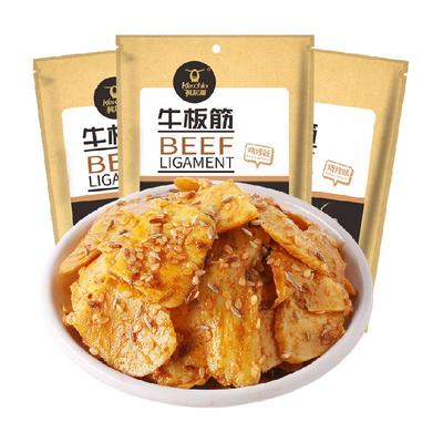 科尔沁烧烤味牛板筋100g×3袋