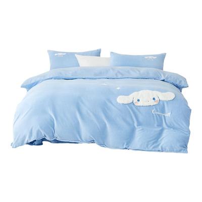 儿童四件套牛奶绒水星