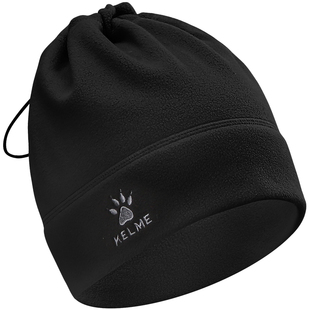 卡尔美保暖帽子围脖三合一摇粒绒男女秋冬季防寒防冻运动骑行登山