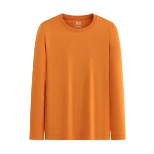 【80支液氨长袖-两件满减】霞湖世家长袖t恤男女圆领打底内搭350