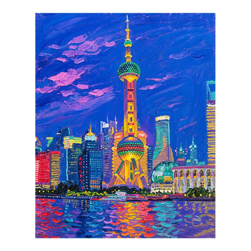 定制数字油画diy填充客厅装饰画