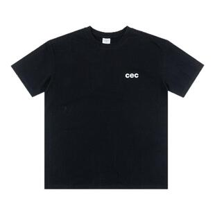 chancechance韩国CEC小众潮牌 夏季宽松字母休闲短袖T恤男女同款