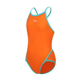 hosa浩沙儿童泳衣女童专业竞速女孩训练比赛连体泳装女款儿童游装