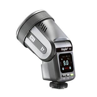 金贝米奇朵H1相机闪光灯 圆头led机顶闪光灯相机热靴HSS高速同步TTL适用佳能尼康富士索尼12W双色温补光灯