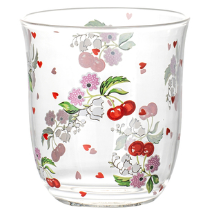 英国cath kidston高硼硅玻璃杯耐高温防爆喝水杯少女牛奶杯果汁杯