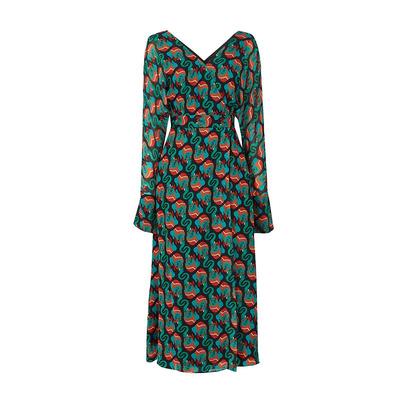 CHENSHII真丝印花连衣裙