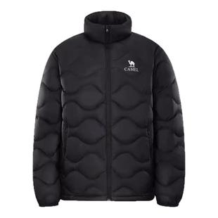 骆驼户外羽绒服2025秋冬男女款轻薄高蓬抗静电立领外套抗撕裂保暖