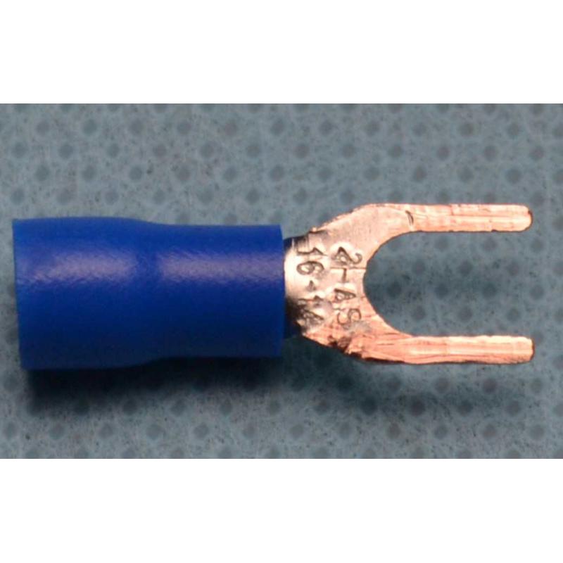 紫铜0.6厚SV引进预绝缘叉型冷压接线端头SV2-3 Y型接线端子1000只