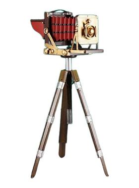 复古风三脚架相机民国道具摆件